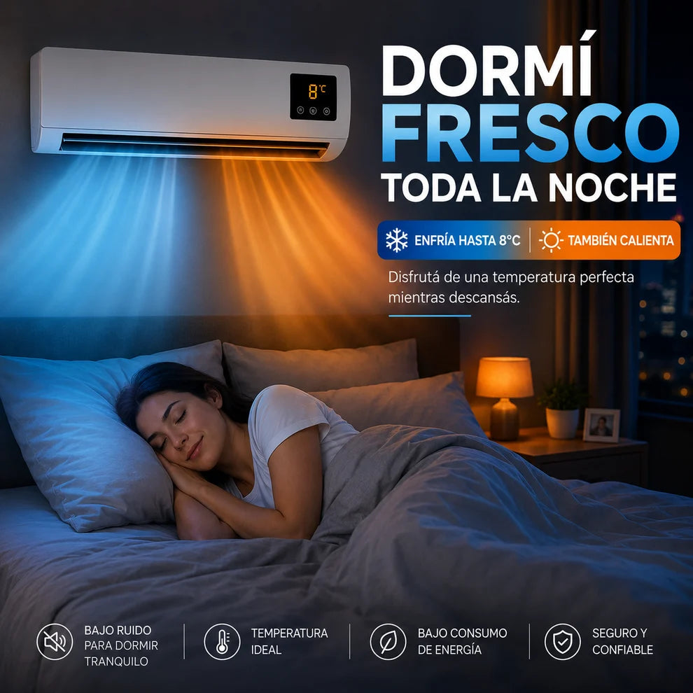 ❄️🔥 Aire Acondicionado 2 en 1 | Enfría hasta 8°C + Calienta